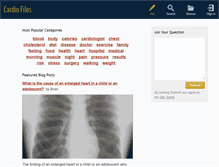 Tablet Screenshot of cardiofiles.net